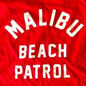 MEN’S Baywatch Red Tank Top Malibu Beach Patrol Size XL